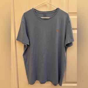 Polo by Ralph Lauren Light Blue Short Sleeve Crew Tee with Orange Pony